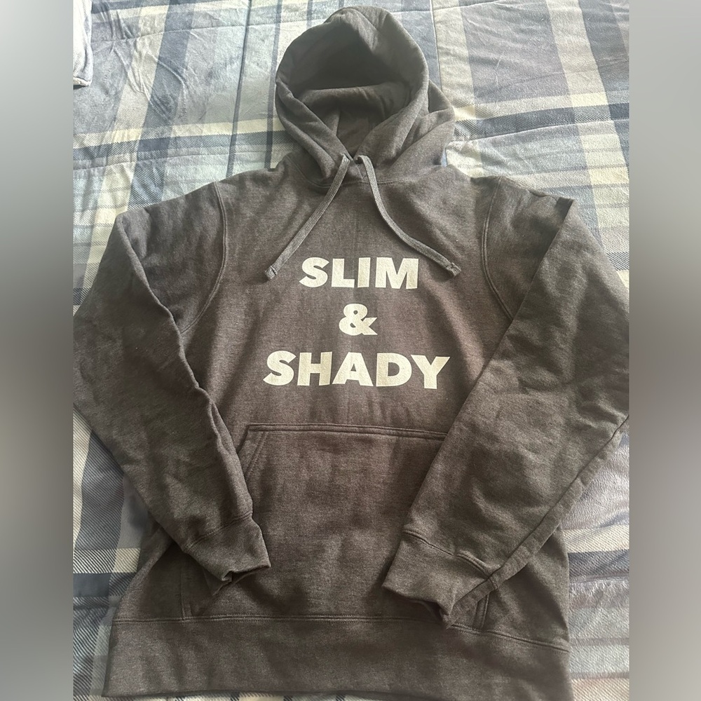 NWOT Women’s EMINEM “Slim Shady”  hooded sweatshirt. Size small.